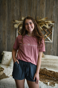 Be a Blessing Tee, Heather Mauve